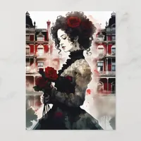 Beautiful Victorian Woman Postcard