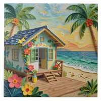 Beach Home Oceanic Coastal Art Ceramic Tile