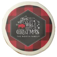 Wild Wonderful Christmas Red Buffalo Plaid ID604 Sugar Cookie