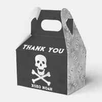 Skull and Bones Halloween Birthday Favor Box