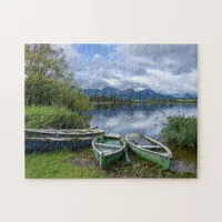 Rowing boats at the lake - Allgäu  Jigsaw Puzzle