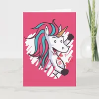 Valentine Unicorn Card