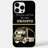 Luxury Gold Semi-Truck Image iPhone 16 Pro Max Case