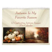 Autumn Is My Favorite Season Calendar