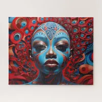 Afrofuturism :Vibrant African Beauty & Heritage Jigsaw Puzzle