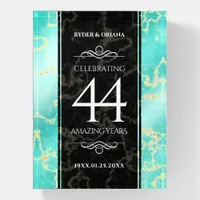Elegant 44th Turquoise Wedding Anniversary Paperweight
