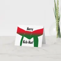 Martial Arts Christmas Holiday Card