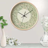 William Morris Willow Bough Vintage Pattern Wall Clock