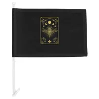 Cottagecore Aesthetic Mushroom Moth Goblincore Aca Car Flag