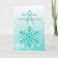 Merry Christmas Myasthenia Gravis Warrior Holiday Card