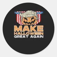 Trumpkin Halloween Vintage Political Funny Classic Round Sticker
