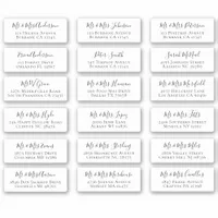 18 Individual Script Name Address Labels