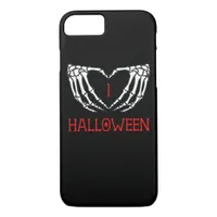 Halloween Skeleton Hands Forming Heart Gothic iPhone 8/7 Case