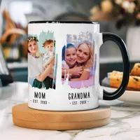 Grandma Milestones Photos & Years Custom Text Gift Mug