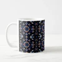 Neon Starburst Kaleidoscope Coffee Mug