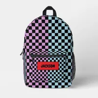 You said: Colorful Checkers For Back to School Printed Backpack