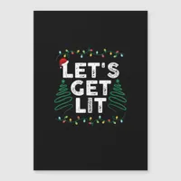 Let's Get Lit Drinking Funny Christmas Gift