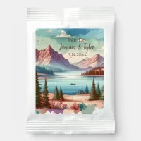 Watercolor Mountain Views Wedding  Margarita Drink Mix