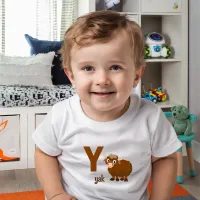 Y is for Yak: Adorable Alphabet Learning Toddler T-shirt