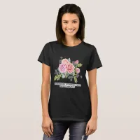 Custom Personalize Photo Artwork Quote Dark Womens T-Shirt