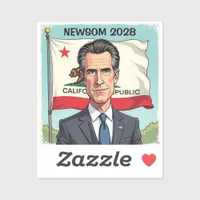 Gavin Newsom for President Political Sticker