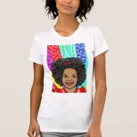 Happy Curls | Digital Art | African-American Girl T-Shirt