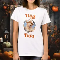 Retro Dog is my Boo Personalized Cute Pet Photo  T-Shirt