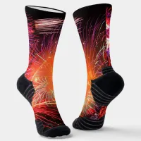 Holiday Fireworks High-Performance Athletic Unisex Socks