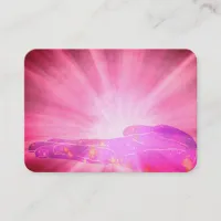 *~* Healer Pink Rays Healing Hand Lightworker Business Card