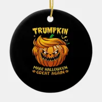 Trumpkin Halloween - Make Halloween Great Again Cl Ceramic Ornament