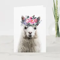 Adorable Alpaca, Birthday Card