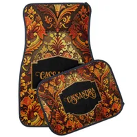 Luxurious, Elaborate, Autumn Vintage Car Floor Mat
