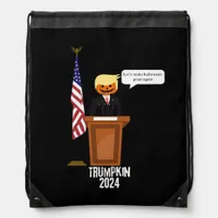 Trumpkin Let's Make Halloween Great Again Classic Drawstring Bag