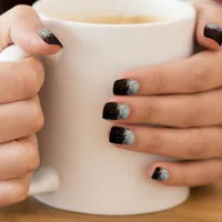 Black Glitter Jewelry  Minx Nail Art