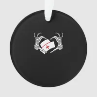 Skeleton Hand Heart Lazy Diy Halloween Costume Nur Ornament