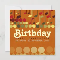 Birthday Music Fun Invitation