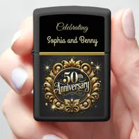 Timeless Golden 50th Design Zippo Lighter