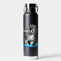 EDS Awareness Zebra Ribbon  Water Bottle