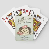 Vintage Paris Chocolate Cake Poker Cards