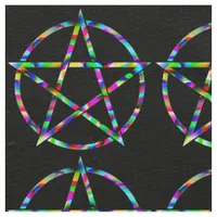 Colorful Pentagram Fabric