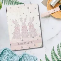 Personalized Lace Bunny Easter iPad Case