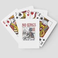 Retro No Kings Since 1776 Rejecting Kings Classic  Poker Cards