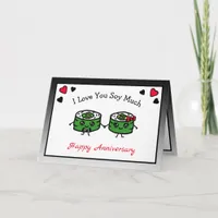 I Love You So Much Sushi Pun Card