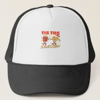 Tis The Season Christmas Retro Characters Trucker Hat