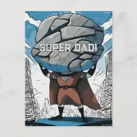 Super Strong Super Hero Postcard