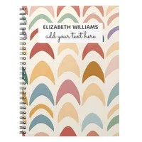 Watercolor Boho Rainbow Notebook