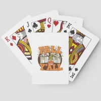 It’s Fall Y’all Pumpkin Gnome Autumn Funny Casual Poker Cards