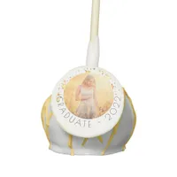 Graduation party white gold stars photo 2025 cake pops