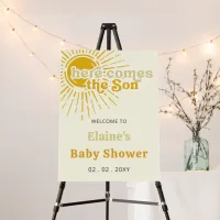 Here comes the son baby shower Welcome Sign