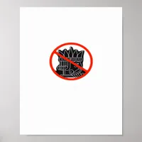 No Kings In The USA America Say No King Classic Re Poster